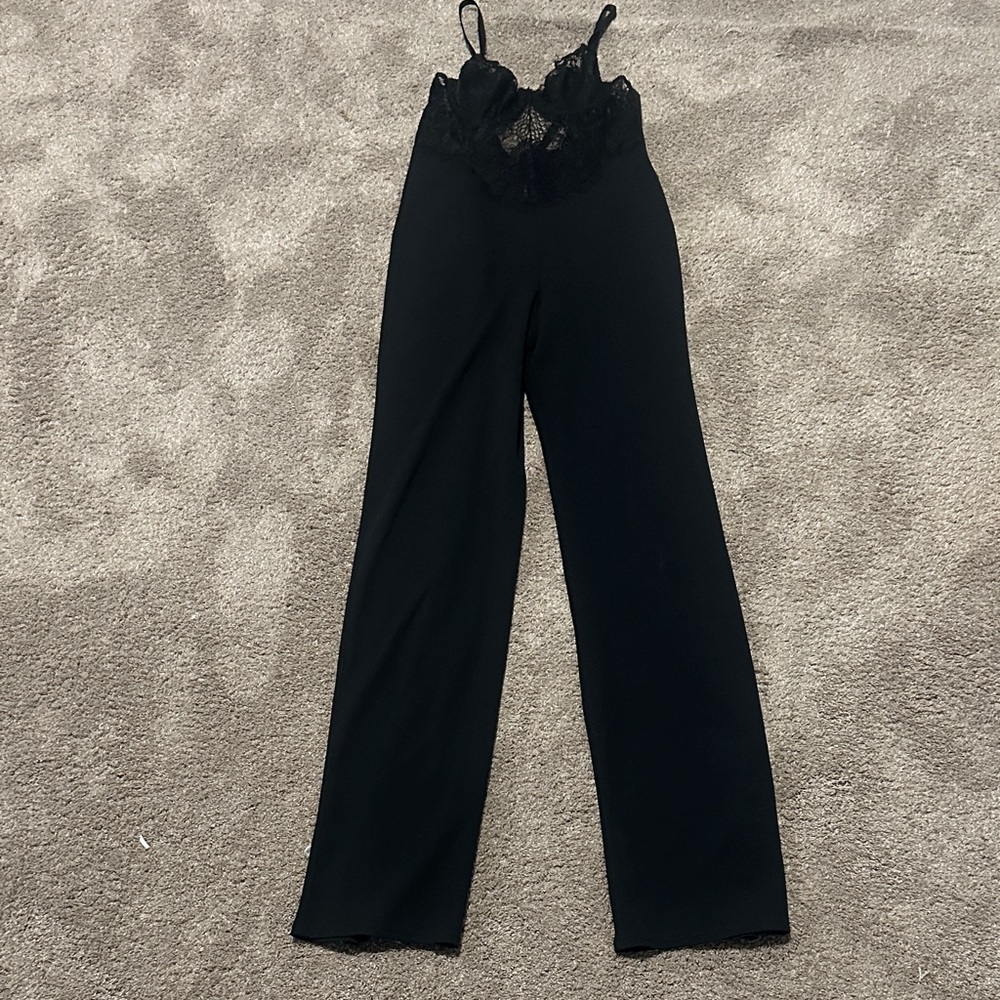 Elegant Black Lace Jumpsuit